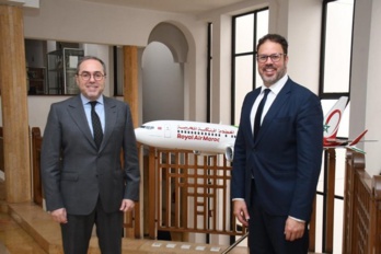 Rencontre à Casablanca avec M. Addou Abdelhamid, PDG de RAM et Decius Valmorbida, Président Travel, Amadeus