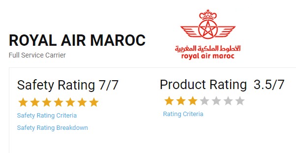 AirlineRatings classe les compagnies aériennes les plus sûres pour 2024, Royal Air Maroc a ses 7 étoiles