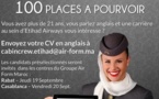 Etihad Airways revient au Maroc pour recruter son personnel naviguant commercial