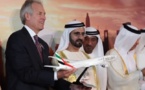 Salon aéronautique de Dubaï: Les compagnies du golfe font le bonheur d'Airbus et Boeing