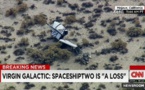 SpaceShipTwo, le vaisseau destiné au tourisme spatial explose et fait un mort